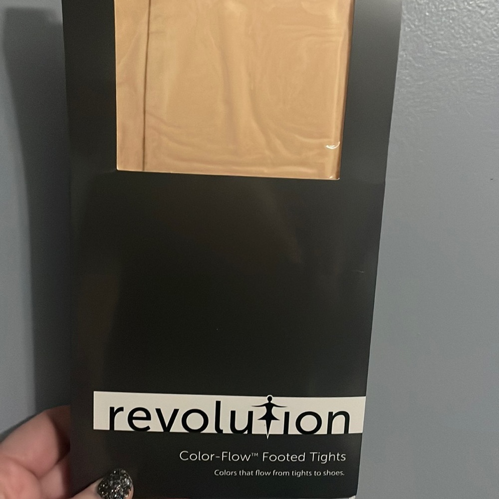 Revolution, Color-Flow Footed Tights, Small Adult, Prima Pink, NWT
